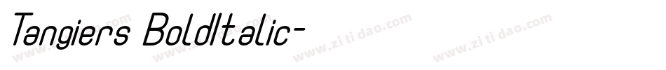 Tangiers BoldItalic字体转换